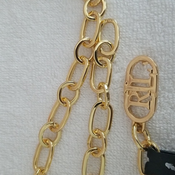 New Ralph Lauren Logo Chain Belt - Picture 4 of 8
